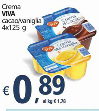 Alter Discount Crema Viva Cacao/Vaniglia 4x125 g offerta