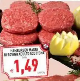 Pim Supermercati Hamburger magri di bovino adulto scottona offerta