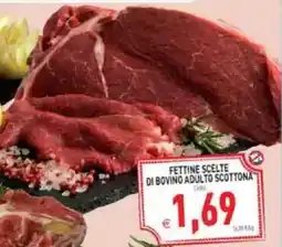 Pim Supermercati Fettine scelte di bovino adulto scottona offerta