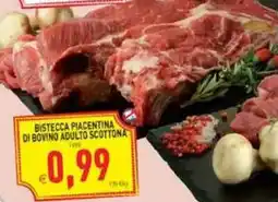 Pim Supermercati Bistecca piacentina di bovino adulto scottona offerta