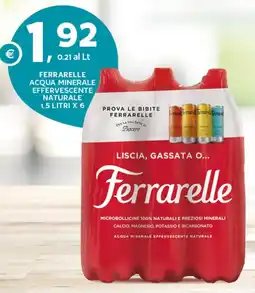 Extra Supermercati Ferrarelle acqua minerale effervescente naturale offerta