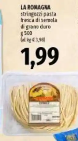 Emi Supermercati La Romagna stringozzi pasta fresca di semola di grano duro offerta