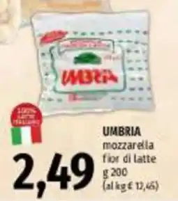 Emi Supermercati Umbria mozzarella fior di latte offerta