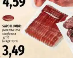 Emi Supermercati Sapori umbri pancetta tesa stagionata offerta