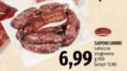 Emi Supermercati Sapori umbri salsiccia stagionata offerta