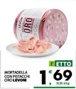 Eurospar MORTADELLA CON PISTACCHI ORO LEVONI offerta