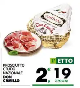 Eurospar PROSCIUTTO CRUDO NAZIONALE DON CAMILLO offerta