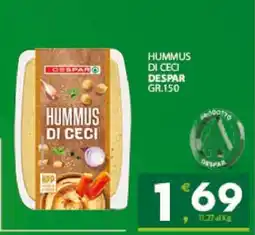 Eurospar Hummus di Ceci offerta