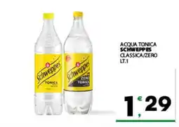 Eurospar ACQUA TONICA SCHWEPPES CLASSICA/ZERO LT.1 offerta