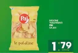 Eurospar PATATINE TRASPARENTI offerta