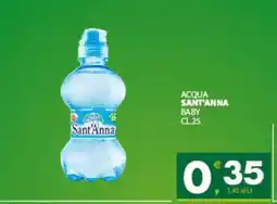 Eurospar ACQUA SANT'ANNA BABY offerta