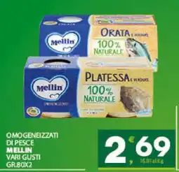 Eurospar OMOGENEIZZATI DI PESCE MELLIN offerta