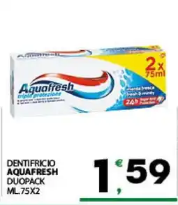 Eurospar DENTIFRICIO AQUAFRESH DUOPACK offerta