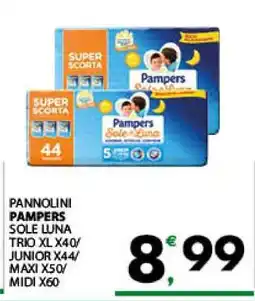 Eurospar PAMPERS SOLE&LUNA offerta