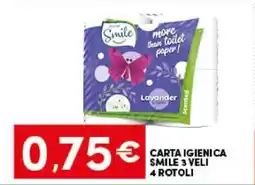 Eurospar CARTA IGIENICA SMILE offerta