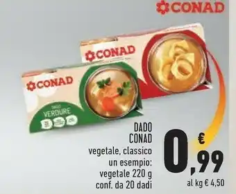 Conad Conad dado vegetale offerta