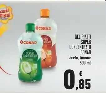 Conad Conad gel piatti super concentrato offerta