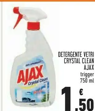 Conad Detergente vetri crystal clean 750 ml offerta
