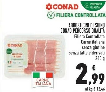 Conad Superstore Conad arrosticini di suino offerta