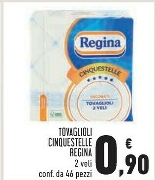 Conad Superstore Regina tovaglioli cinquestelle offerta