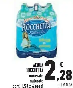 Conad Superstore Acqua minerale naturale 1500 g(ml) offerta