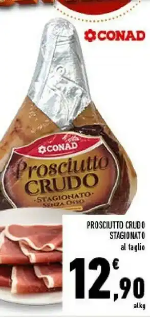 Conad Conad - prosciutto crudo stagionato dolce per intenditori 130 g(ml) offerta