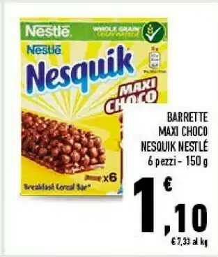 Conad Barrette maxi choco nesquik offerta