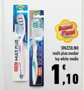 Conad Superstore Conad spazzolino multi plus medio/ top white medio offerta