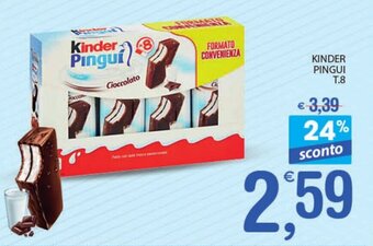 Qui Discount Kinder Pinguí T.8 offerta