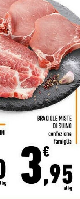 Braciole miste di suino