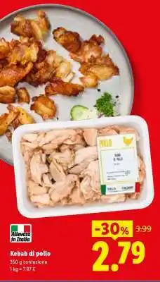 Lidl Kebab di pollo offerta