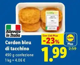 Lidl Cordon Bleu di tacchino offerta
