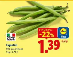 Lidl Fagiolini offerta