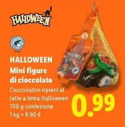 Lidl HALLOWEEN Mini figure di cioccolato offerta