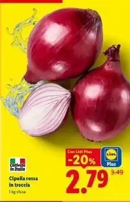 Lidl Cipolla rossa in treccia offerta