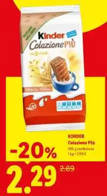 Lidl KINDER COLAZIONE PIÙ offerta