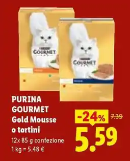 Lidl PURINA GOURMET Gold Mousse o tortini offerta