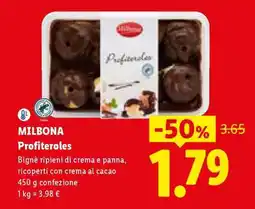 Lidl Milbona Profiteroles offerta