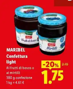 Lidl MARIBEL Confettura Light offerta