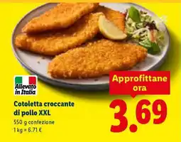 Lidl Cotoletta croccante di pollo XXL offerta