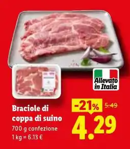 Lidl Braciole Di Coppa Di Suino offerta