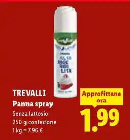 Lidl TREVALLI Panna spray offerta