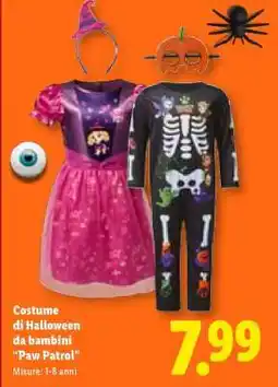 Lidl Costume di Halloween da bambini “Paw Patrol” offerta