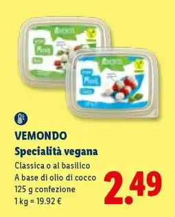 Lidl VEMONDO Specialità vegana offerta