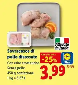 Lidl Sovracosce di pollo disossate offerta