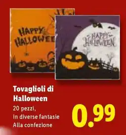 Lidl Tovaglioli di Halloween offerta