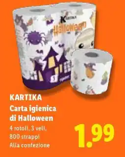 Lidl KARTIKA Carta igienica di Halloween offerta