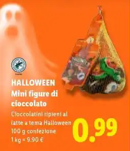 Lidl HALLOWEEN Mini figure di cioccolato offerta