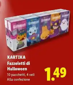 Lidl KARTIKA Fazzoletti di Halloween offerta