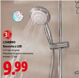 Lidl Livarno Doccetta a LED offerta